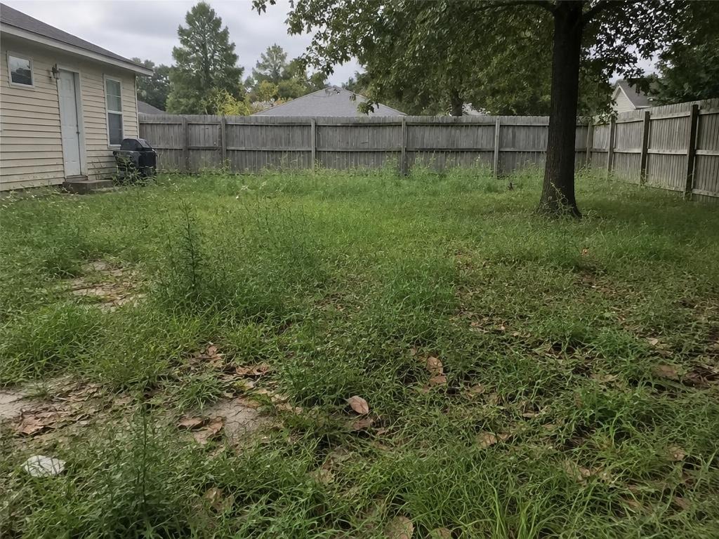 Before: Backyard mowing — overgrown and patchy to an even, striped cut